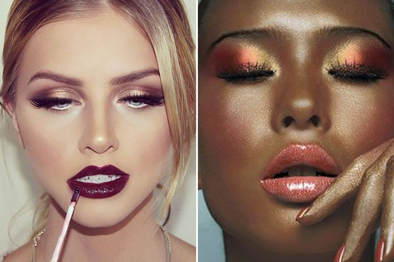 Tendência sombra e batom metalizado Estilo Sugar